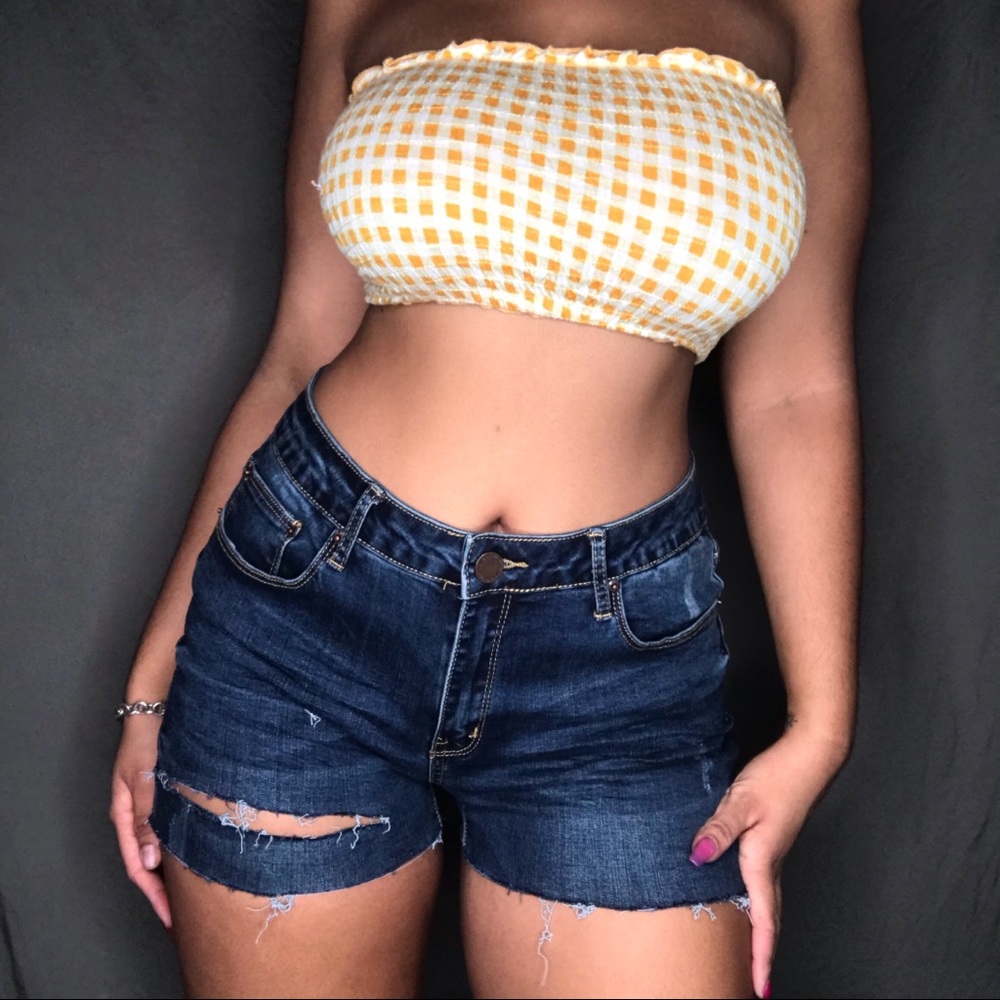 Distressed shorts